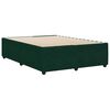 vidaXL Estrutura de cama sem colchão 140x190 cm veludo verde-escuro