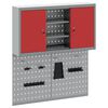 vidaXL Conjunto de Arm&aacute;rios de Ferramentas 3 unid. Vermelho