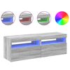 vidaXL M&oacute;veis de TV com luzes LED 2 pcs 60x35x40 cm sonoma cinza