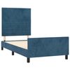 vidaXL Estrutura de cama sem colch&atilde;o 80x200 cm veludo azul-escuro