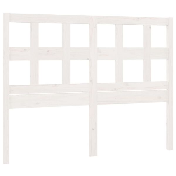 vidaXL Cabeceira de cama 165,5x4x100 cm madeira de pinho maci&ccedil;a branco