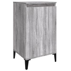 vidaXL Mesa de cabeceira 40x35x70 cm derivados madeira cinza sonoma