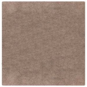 vidaXL Tapete Shaggy Antiderrapante Castanho 200 x 200 cm PP