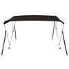 vidaXL Toldo de 3 arcos Bimini 183x196x137 cm preto