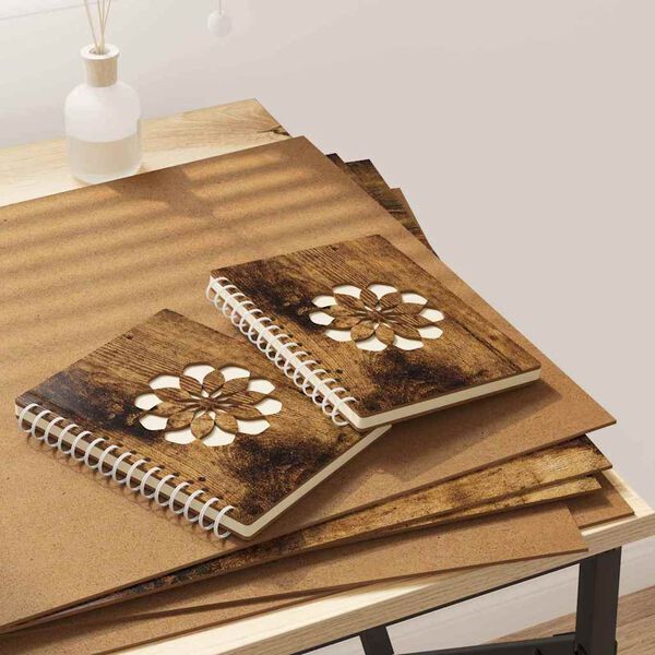 vidaXL Pain&eacute;is de Decora&ccedil;&atilde;o 50 pcs Carvalho Defumado 40 x 60 x 0,27 cm