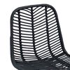 vidaXL Cadeira de Bar 2 pcs Preto 44,5 x 54,5 x 97,5 cm Rattan e Ferro