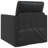 vidaXL Sof&aacute;-Cama Dobr&aacute;vel Preto 74 x 77 x 81 cm PVC