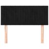vidaXL Cabeceira de cama veludo 90x5x78/88 cm preto