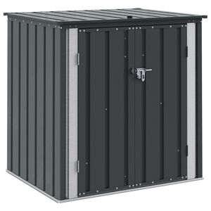 vidaXL Caixa de Armazenamento para Jardim Preto 101,5 x 82 x 100 cm
