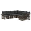 vidaXL Conjunto de Sof&aacute; de Jardim 8 unid. 8-N&uacute;mero de lugares
