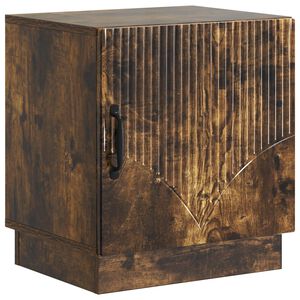 vidaXL Mesa-de-cabeceira Carvalho Fumado 43 x 34,5 x 47 cm