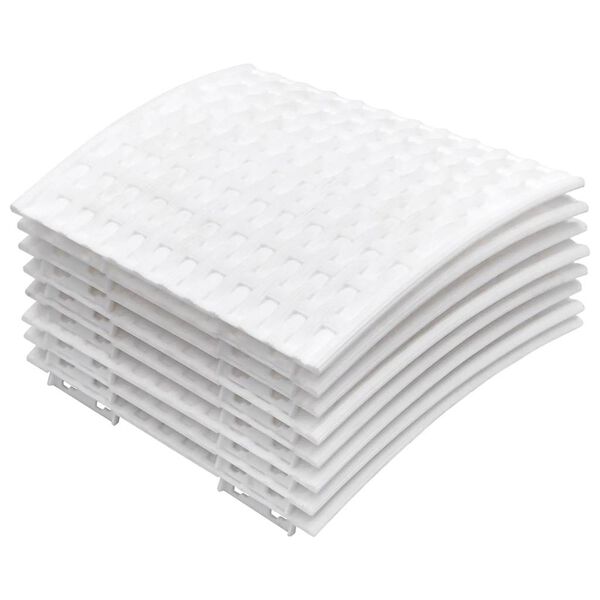 vidaXL Saia para árvore de Natal Ø65x23 cm plástico branco