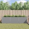 vidaXL Floreira Cinzento-claro 195 x 100 x 45 cm A&ccedil;o Galvanizado
