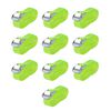 vidaXL Cintas 10 pcs 0,25 toneladas 5mx25mm verde fluorescente