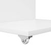 vidaXL Mesa Lateral com roda Branco 40 x 35 x 60 cm Madeira processada