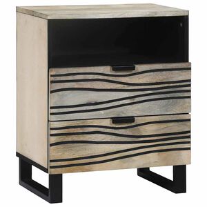 vidaXL Arm&aacute;rio de Cabeceira Branco 50 x 33 x 62 cm