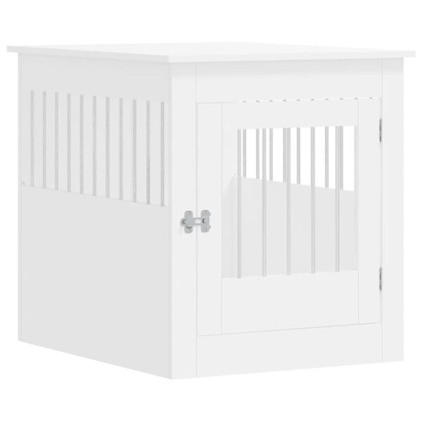 vidaXL M&oacute;vel casota para c&atilde;o 64,5x80x71 cm derivados de madeira branco