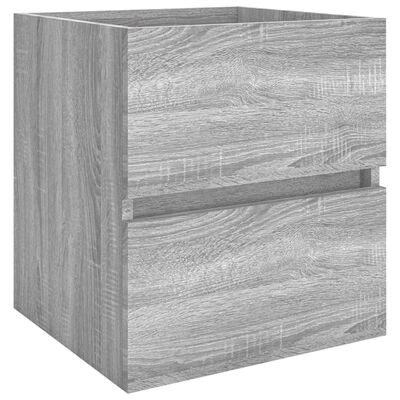 vidaXL Móvel p/ lavatório 41x38,5x45 cm derivados madeira cinza sonoma