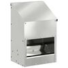 vidaXL Comedouro para galinha Prateado 21 x 16 x 33 cm A&ccedil;o Galvanizado