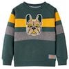 Sweatshirt para crian&ccedil;a verde-escuro 92