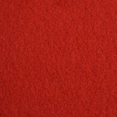 vidaXL Carpete lisa para eventos 1x24 m vermelho