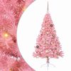 vidaXL &Aacute;rvore de Natal Artificial Pr&eacute;-iluminada Rosa 150 cm PVC