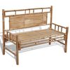 vidaXL Banco de jardim 120 cm bambu