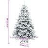 vidaXL &Aacute;rvore de Natal Artificial com 300 LEDs Branco 240 cm PE e PVC