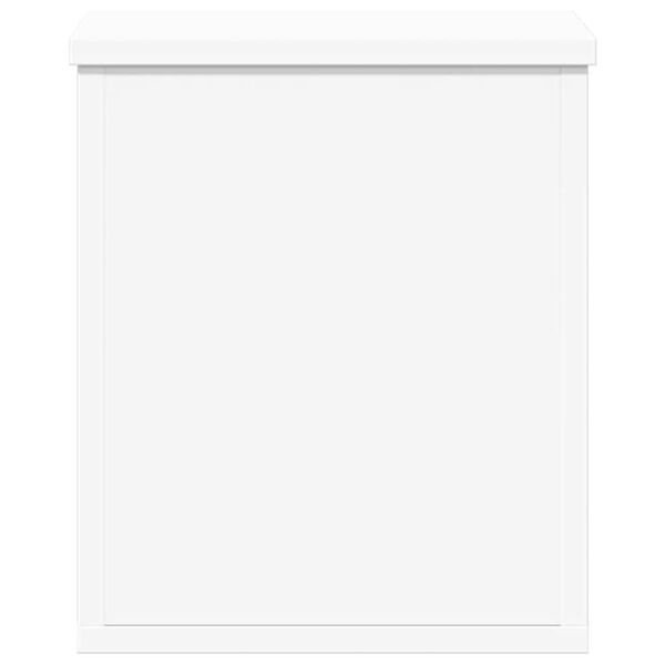 vidaXL Caixa de arrumação 30x35x35 cm derivados de madeira branco