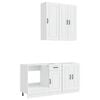 vidaXL Unidade de Cozinha KALMAR 5 unid. Branco Brilhante