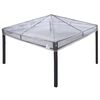 vidaXL Substitui&ccedil;&atilde;o de Capa de Gazebo 300 x 300 x 26 cm Transparente