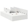 vidaXL Estrado de cama com arruma&ccedil;&atilde;o Branco 120 x 190 cm