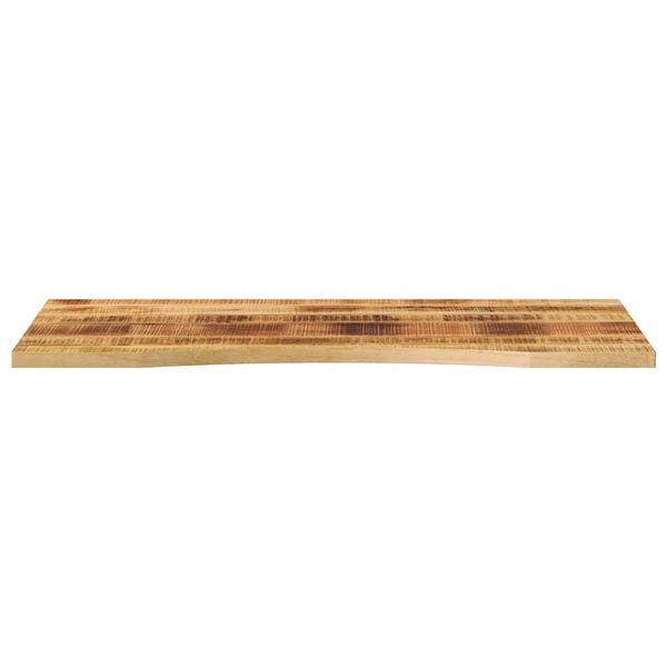 vidaXL Tampo de mesa com curva 120x50x2,5 cm mangueira &aacute;spera maci&ccedil;a