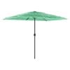 vidaXL Guarda-sol de jardim com poste de a&ccedil;o 300x200x250 cm verde