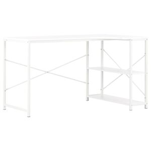 vidaXL Secret&aacute;ria de computador 120x72x70 cm branco