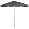 vidaXL Guarda-sol de praia 180x120 cm antracite