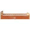 vidaXL Cama sem colch&atilde;o 75x190 cm madeira de pinho maci&ccedil;a castanho-mel