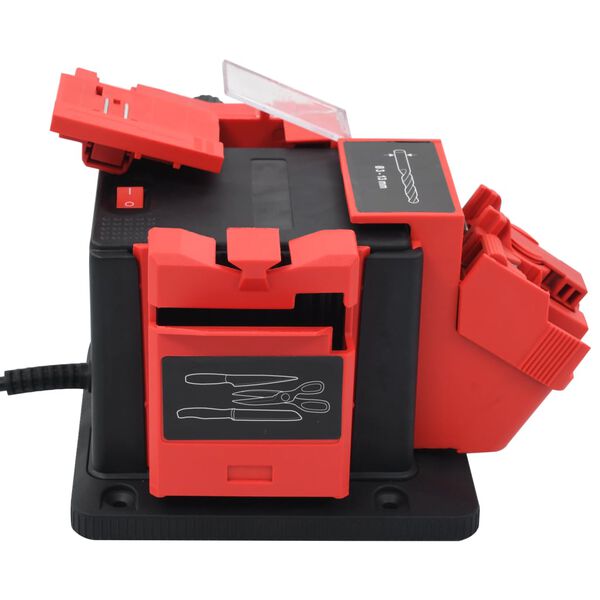 vidaXL Afiador el&eacute;trico para brocas HSS facas e tesouras com 3 moldes