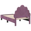 vidaXL Estrutura de Cama para Crian&ccedil;a com Cabeceira Roxo 70 x 140 cm