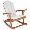 vidaXL Cadeira de balan&ccedil;o Adirondack para jardim Natural
