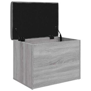 vidaXL Banco de arruma&ccedil;&atilde;o 62x42x45cm derivados madeira cinzento sonoma