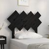 vidaXL Cabeceira de cama 92x3x81 cm pinho maci&ccedil;o preto