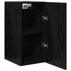 vidaXL Gabinete de TV de Parede 2 pcs Carvalho Preto 30,5 x 30 x 60 cm