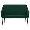 vidaXL Banco 108x79x79 cm veludo verde-escuro