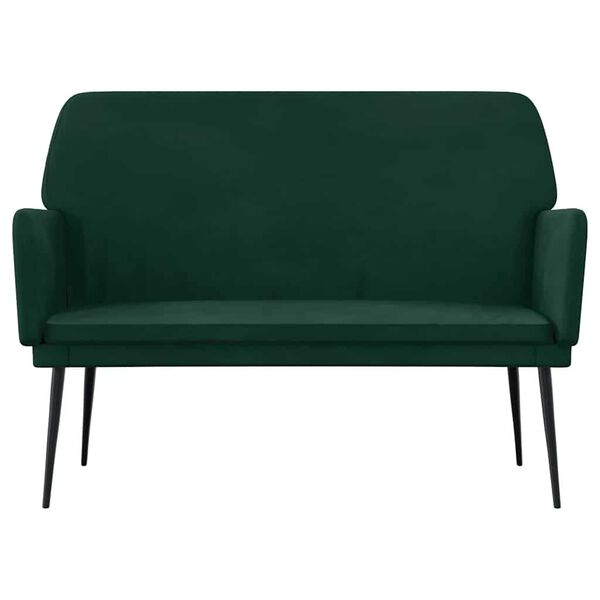vidaXL Banco 108x79x79 cm veludo verde-escuro