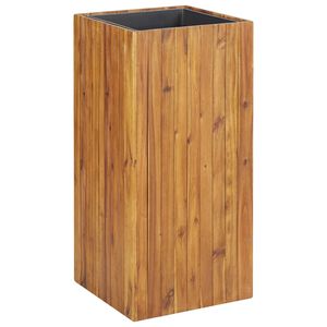 vidaXL Vaso/floreira de jardim 43,5x43,5x90 cm ac&aacute;cia maci&ccedil;a