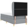 vidaXL Cama Box Springs com Colch&atilde;o Cinza Escuro 90x190 cm 90 x 190 cm