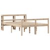 vidaXL Cama para idosos com cabeceira 160x200 cm pinho maci&ccedil;o