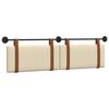 vidaXL Cabeceira Suspensa Liso Creme 190 x 55 x 5 cm PU Antigo