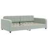 vidaXL Sof&aacute;-cama 100x190 cm veludo cinzento-claro